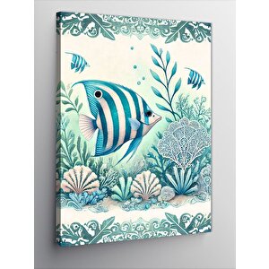 Kanvas Tablo Deniz Altı Mercan Balığı 70x100 cm
