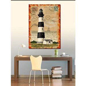 Kanvas Tablo Tarihi Deniz Feneri 70x100 cm