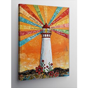 Kanvas Tablo Güneşli Deniz Feneri 70x100 cm