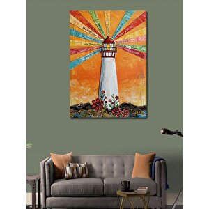 Kanvas Tablo Güneşli Deniz Feneri 50x70 cm