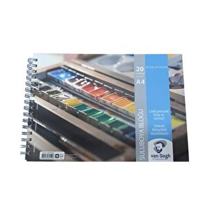 Van Gogh Suluboya Blok Defter 300 Gr A4 20 Yaprak Spi̇ralli̇
