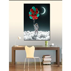 Kanvas Tablo Astronot Ve Balonlar 50x70 cm