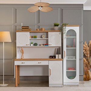 Vita Bohem Genç Odası - 4 Kapaklı Dolap, Karyola, komodin, Çalışma Masası, şifonyer, Kitaplık