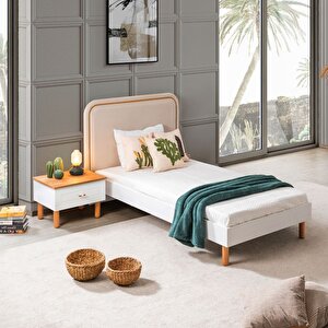 Vita Bohem Genç Odası - 4 Kapaklı Dolap, Karyola, Komodin, Çalışma Masası