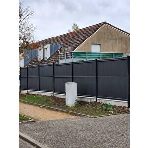 Euro Panel Tel Kaplama Düz Model Antrasit H: 0,75m * L: 2,5m