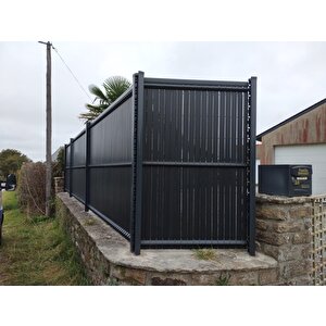 Euro Panel Tel Kaplama Düz Model Antrasit H: 1,23m * L: 2,5m