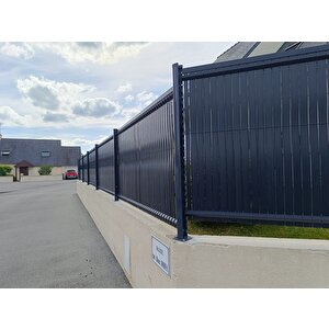 Euro Panel Tel Kaplama Düz Model Antrasit H: 1,23m * L: 2,5m
