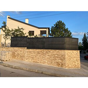 Euro Panel Tel Kaplama Düz Model Antrasit H: 1,23m * L: 2,5m