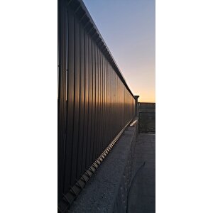Euro Panel Tel Kaplama Düz Model Antrasit H: 0,83m * L: 2,5m