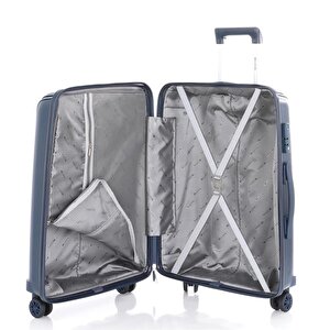 3lü Set Kırılmaz Silikon Seyahat Valizi Bavulu V305 Laci