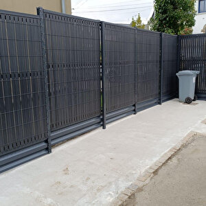 Euro Panel Tel Kaplama Düz Model Antrasit H: 0,63m * L: 2,5m