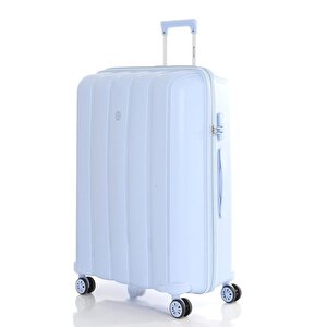 Mçs 3lü Set Kırılmaz Silikon Seyahat Valizi Bavulu V305 Bebe Mavi