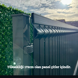 Euro Panel Tel Kaplama Düz Model Antrasit H: 1,73m * L: 2,5m