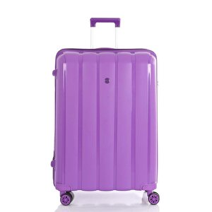 3lü Set Kırılmaz Silikon Seyahat Valizi Bavulu V305 Mor