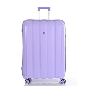 3lü Set Kırılmaz Silikon Seyahat Valizi Bavulu V305 Lila