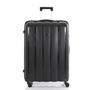 3lü Set Kırılmaz Silikon Seyahat Valizi Bavulu V305 Siyah