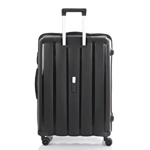 Mçs 3lü Set Kırılmaz Silikon Seyahat Valizi Bavulu V305 Siyah