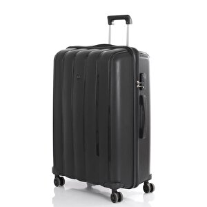 Mçs 3lü Set Kırılmaz Silikon Seyahat Valizi Bavulu V305 Siyah
