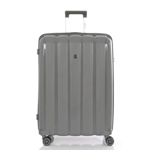 3lü Set Kırılmaz Silikon Seyahat Valizi Bavulu V305 Gri