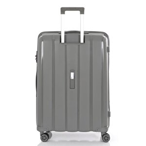 Mçs 3lü Set Kırılmaz Silikon Seyahat Valizi Bavulu V305 Gri