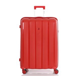 3lü Set Kırılmaz Silikon Seyahat Valizi Bavulu V305 Kırmızı