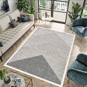 Dijital Baskı Koridor Halısı, Gri Renk Halı, Dekoratif Yolluk, Koridor Halısı, Uzun Halı, Antre Halı, 100x150 cm