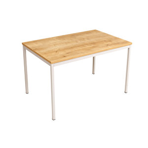 Çok Amaçlı 140 Cm Masa, Yemek Masası, Ofis Çalışma Masası, Bilgisayar Masası, Safir Meşe