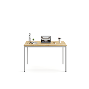 Çok Amaçlı 120cm Masa, Yemek Masası, Ofis Çalışma Masası, Bilgisayar Masası, Safir Meşe