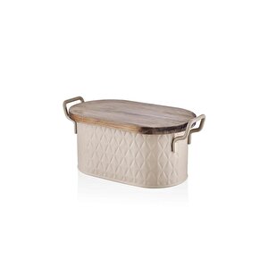 The Mi̇a Pri̇zma Ekmek Saklama Kabi Karamel 40*22*18 Cm