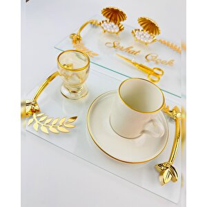Embrace Gold Şeffaf Söz Tepsisi Gold
