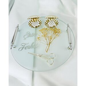 Radiant Söz Tepsisi Ve Nişan Tepsisi Bronz