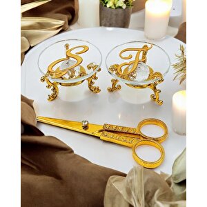 Magia Cam Yükselti Ve Söz Makası Seti Gold