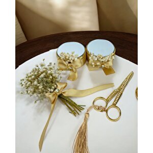 Shade Aynalı Yükselti Ve Söz Makası Seti Gold