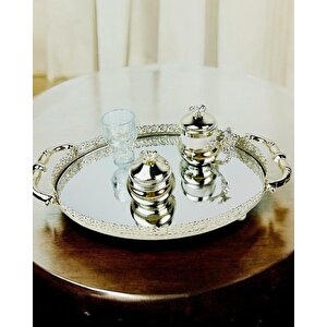 Whisper Metal Gümüş Söz Tepsisi Gri