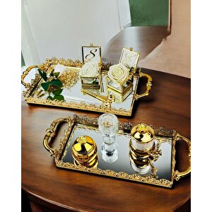 Eternal Gold Söz Nişan Tepsisi Ve Damat Kahve Tepsisi
