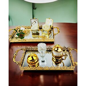 Eternal Gold Söz Nişan Tepsisi Ve Damat Kahve Tepsisi