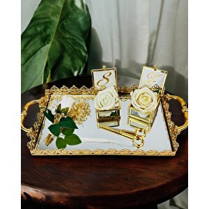 Eternal Gold Söz Nişan Tepsisi Ve Damat Kahve Tepsisi