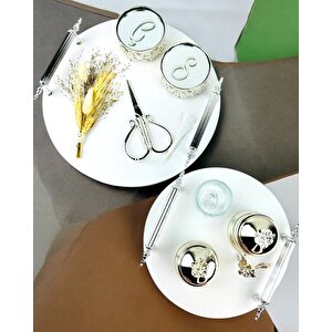 Adoration Polyester Söz Tepsisi Beyaz