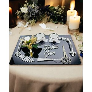 Elegance Nişan Tepsisi Ve Söz Nişan Tepsisi Beyaz