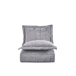 Elart Comfort Yeni Nesil Uykuseti - 3 Parça Velvet Gümüş (230x220cm)