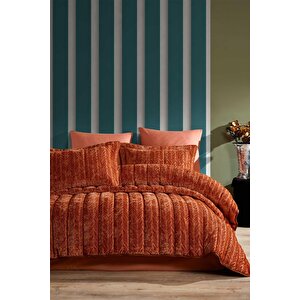 Elart Comfort Yeni Nesil Uykuseti - 3 Parça Velvet Tarçın (230x220cm)