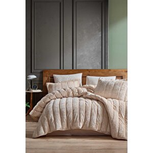 Elart Comfort Yeni Nesil Uykuseti - 3 Parça Velvet Cappuccino (230x220cm)