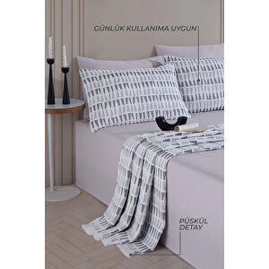 Elart Joli Yatak Örtüsü Tek Kişilik Antrasit
