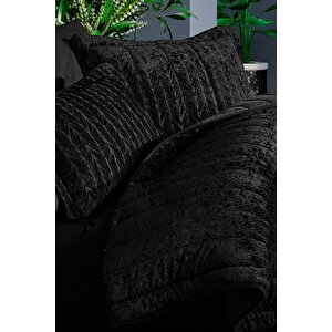 Elart Comfort Yeni Nesil Uykuseti - 3 Parça Velvet Antrasit (230x220cm)