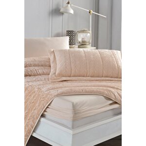 Elart Velvet Kadife Comfort Set Uyku Seti Tek Kişilik 2 Parça Cappuccino