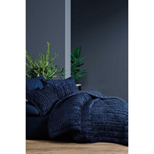 Elart Comfort Yeni Nesil Uykuseti - 6 Parça Velvet Lacivert (230x220cm)