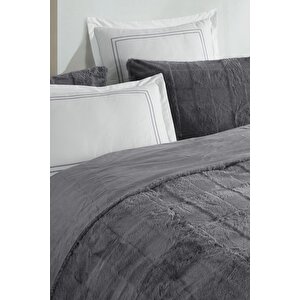 Elart Comfort Çeyiz Seti Lena Çift Kişilik 6 Parça Antrasit