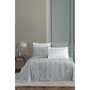 Elart Lena Comfort Set Uyku Seti Çift Kişilik 3 Parça Gri