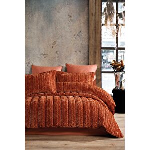 Elart Comfort Yeni Nesil Uykuseti - 6 Parça Velvet Tarçın (230x220cm)