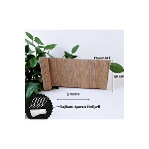 50 Cm X 3 Metre Kamış Hasır Balkon Çiti